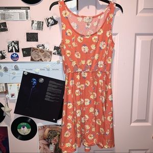 Floral Cut-Out Mini Dress